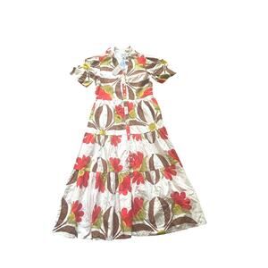 WKND Frock Floral Sorrento Maxi Button Up Dress Size XS Fit and Flare Resort